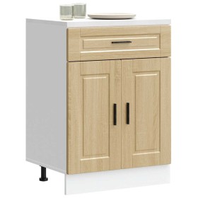 Mueble bajo de cocina porto roble sonoma madera
